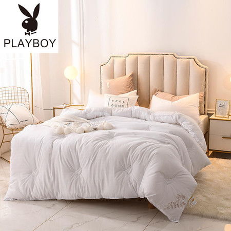 花花公子 playboy 家紡床上用品 200 230 8斤提花大豆纖維冬被圖片大全 郵樂官方網站